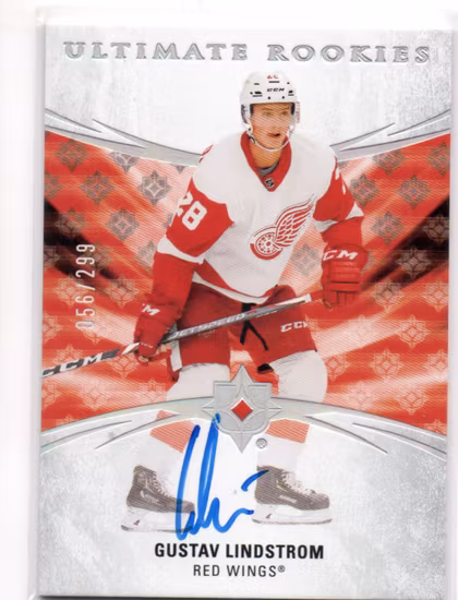 2020-21 Ultimate Collection #137 Gustav Lindstrom RC (60-B1-NHLREDWINGS)