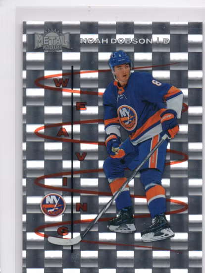 2024-25 Metal Universe Weaving #15 Noah Dobson (30-SS14-NHLISLANDERS)