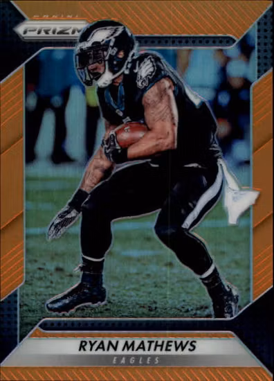 2016 Panini Prizm Prizms Orange #57 Ryan Mathews (25-SS7-NFLEAGLES)