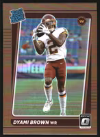 2021 Donruss Optic Bronze #223 Dyami Brown RR (20-QQ8-NFLCOMMANDERS)