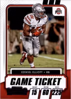 2021 Panini Contenders Draft Picks Game Ticket Purple #50 Ezekiel Elliott (20-SS12-NFLOTHERS)