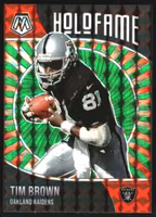 2021 Panini Mosaic HoloFame Mosaic Green #17 Tim Brown (15-QQ8-NFLRAIDERS)