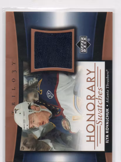 2005-06 Upper Deck Trilogy Honorary Swatches #HSIK Ilya Kovalchuk (50-SS1-NHLTHRASHERS)