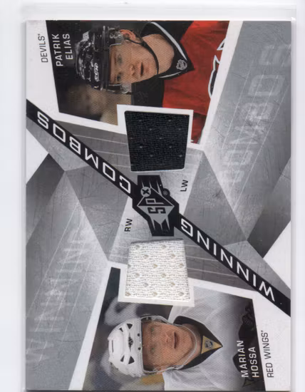 2008-09 SPx Winning Combos #WCHE Marian Hossa Patrik Elias (50-SS15-NHLREDWINGS+NHLDEVILS)