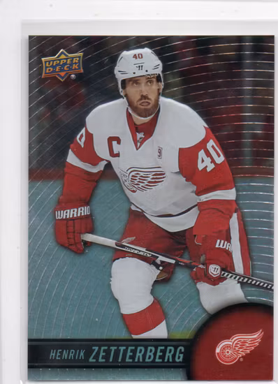 2017-18 Upper Deck Tim Hortons #40 Henrik Zetterberg (10-SS14-NHLREDWINGS)
