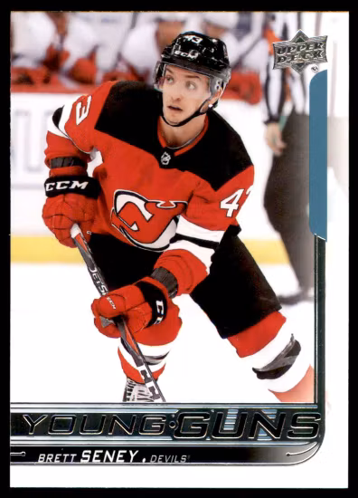2018-19 Upper Deck #480 Brett Seney YG RC (20-SS12-NHLDEVILS)