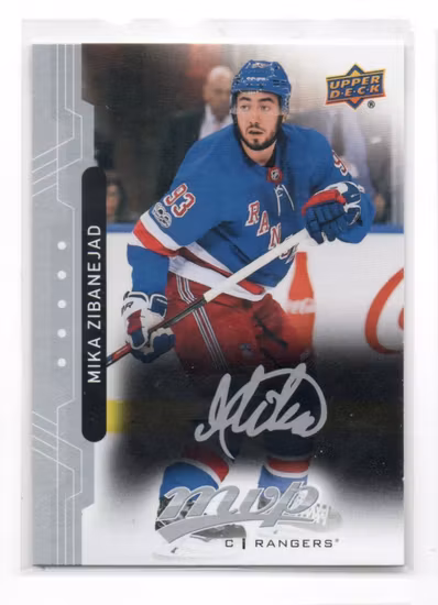 2018-19 Upper Deck MVP Silver Script #72 Mika Zibanejad (15-II6-NHLRANGERS)