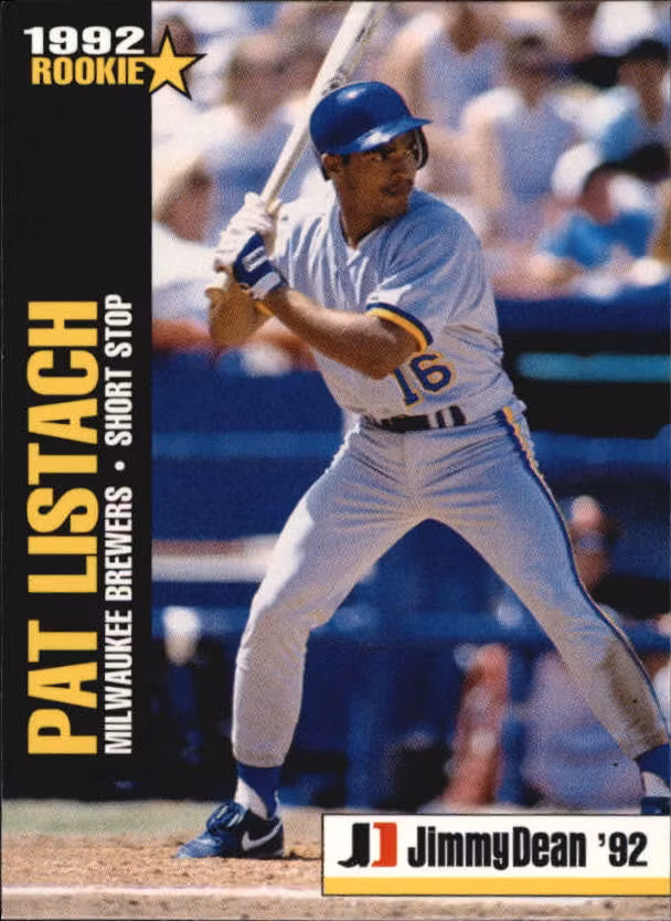 1992 Jimmy Dean Rookie Stars #2 Pat Listach (10-SS12-MLBBREWERS)