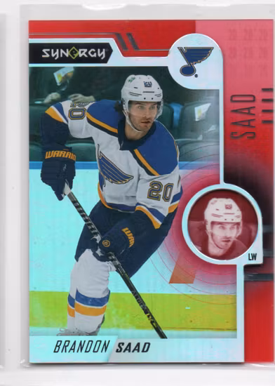 2022-23 Synergy Red #10 Brandon Saad (15-SS14-NHLBLUES)
