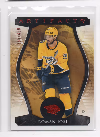 2023-24 Artifacts Ruby #118 Roman Josi (20-SS14-NHLPREDATORS)