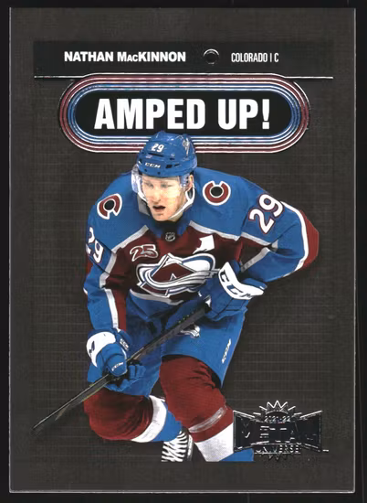 2021-22 Metal Universe Amped Up #AU10 Nathan MacKinnon (30-SS12-NHLAVALANCHE)