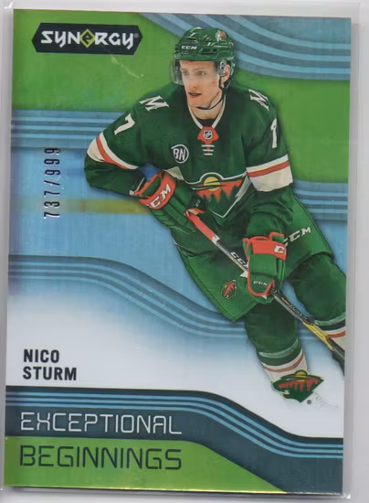 2019-20 Synergy Exceptional Beginnings #EB23 Nico Sturm (12-OO3-NHLWILD)
