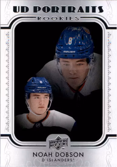 2019-20 Upper Deck UD Portraits #P59 Noah Dobson (20-SS14-NHLISLANDERS)