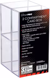 Ultra Pro 2-Compartment Card Box