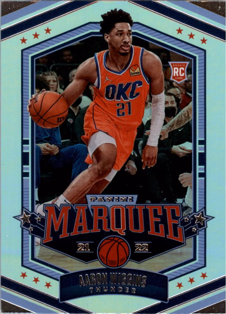 2021-22 Panini Chronicles #341 Aaron Wiggins Marquee (15-RR11-NBATHUNDER)