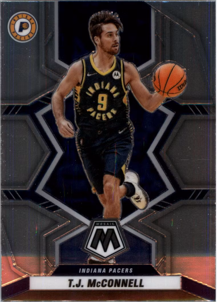 2021-22 Panini Mosaic #172 T.J. McConnell (5-RR13-NBAPACERS)
