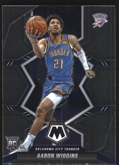 2021-22 Panini Mosaic #237 Aaron Wiggins RC (12-RR13-NBATHUNDER)