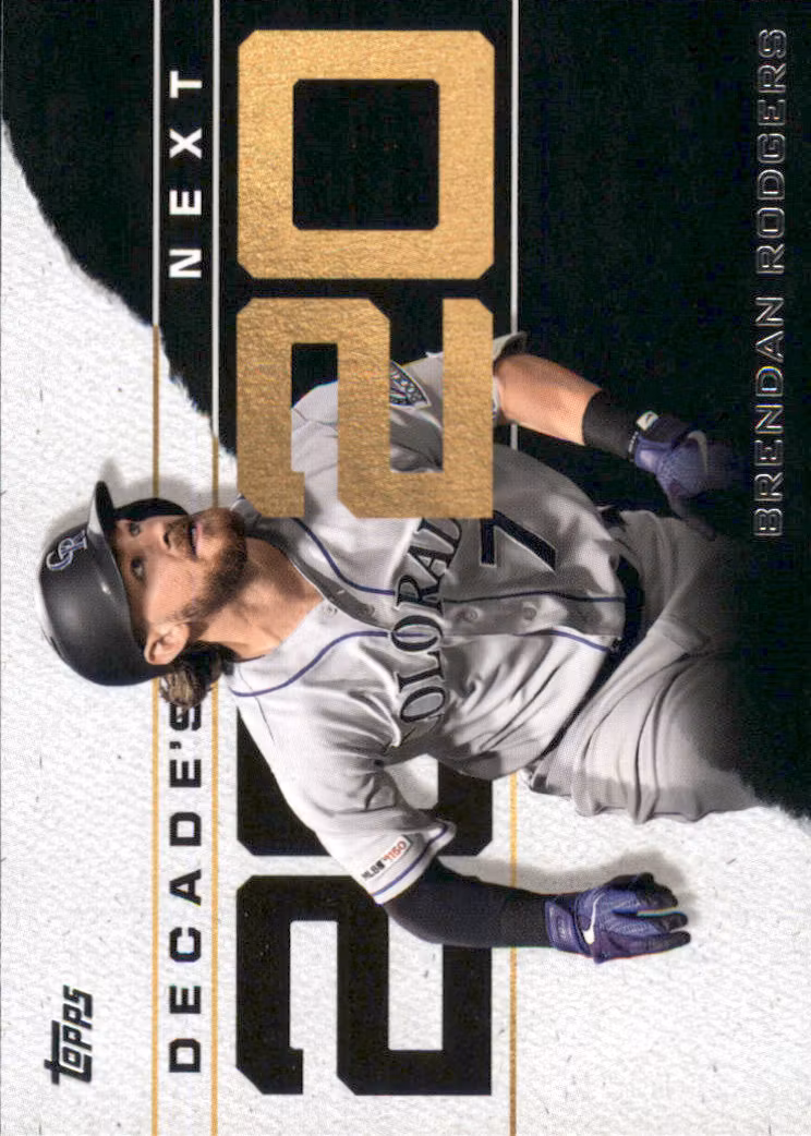2020 Topps Decade's Next #DN8 Brendan Rodgers (10-SS3-MLBROCKIES)