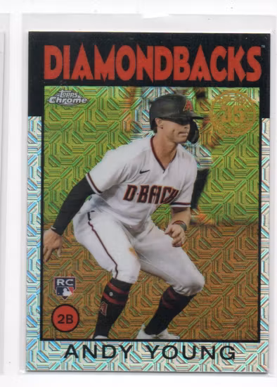2021 Topps '86 Topps Silver Pack Chrome Series 2 #86TC7 Andy Young (20-RR10-MLBDIAMONDBACKS)