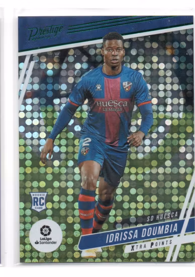 2020-21 Prestige La Liga Xtra Points Silver Circles #29 Idrissa Doumbia (25-RR5-HUESCA)