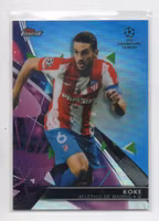 2021-22 Finest UEFA Champions League Blue Refractors #27 Koke (25-QQ7-ATLETICOMADRID)