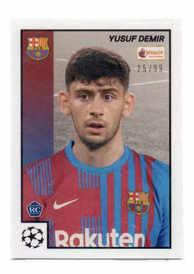 2021-22 Merlin Heritage 97 UEFA Champions League Silver #31 Yusuf Demir (30-SS5-BARCELONA)