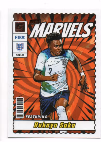 2023-24 Donruss Net Marvels #4 Bukayo Saka (20-PP12-ENGLAND)