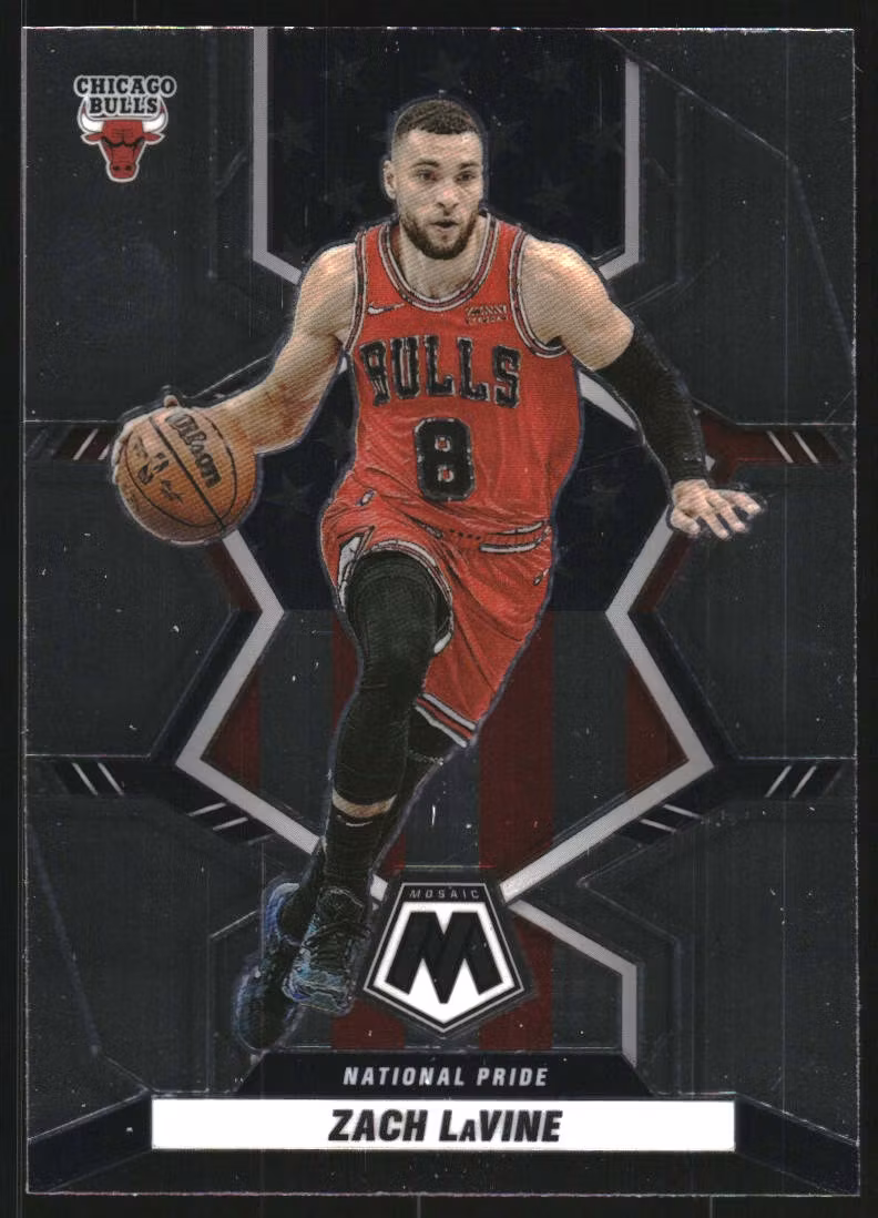 2021-22 Panini Mosaic #252 Zach LaVine NP (10-RR13-NBABULLS)