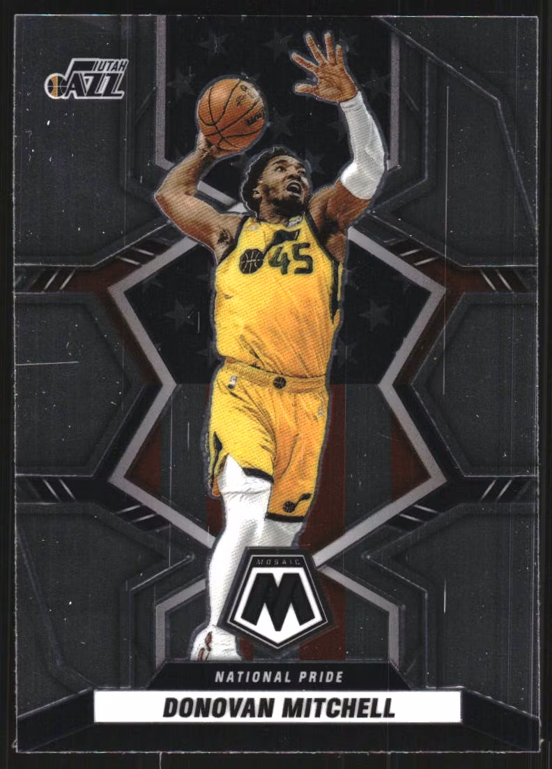 2021-22 Panini Mosaic #253 Donovan Mitchell NP (10-RR13-NBAJAZZ)