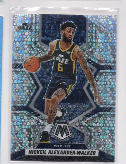 2021-22 Panini Mosaic Mosaic Fast Break Silver #109 Nickeil Alexander-Walker (15-II2-NBAJAZZ)
