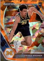 2021-22 Panini Prizm Draft Picks Prizms Orange Ice #9 Franz Wagner (30-SS9-NBAOTHERS)