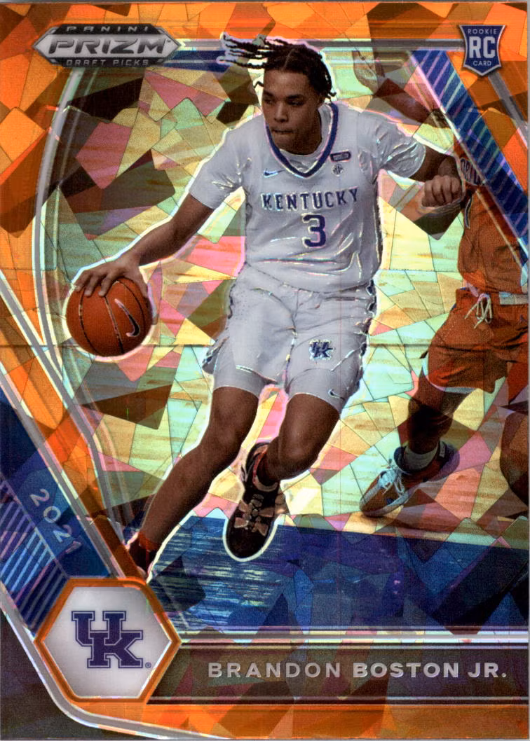 2021-22 Panini Prizm Draft Picks Prizms Orange Ice #24 Brandon Boston Jr. (15-SS9-NBAOTHERS)
