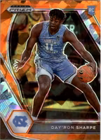 2021-22 Panini Prizm Draft Picks Prizms Orange Ice #25 Day'Ron Sharpe (15-SS9-NBAOTHERS)