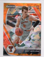 2021-22 Panini Prizm Draft Picks Prizms Orange Ice #39 Mac McClung (15-SS13-NBAOTHERS)