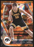 2021-22 Panini Prizm Draft Picks Prizms Orange Ice #51 Luka Garza (15-SS9-NBAOTHERS)