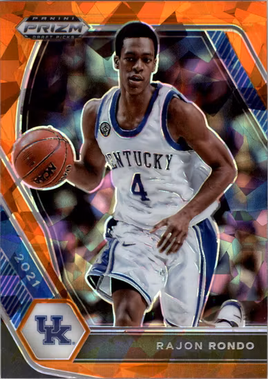 2021-22 Panini Prizm Draft Picks Prizms Orange Ice #97 Rajon Rondo (15-SS9-NBAOTHERS)