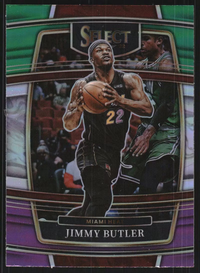 2021-22 Select Prizms Green White Purple #97 Jimmy Butler (20-SS7-NBAHEAT)