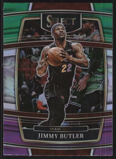 2021-22 Select Prizms Green White Purple #97 Jimmy Butler (20-SS7-NBAHEAT)