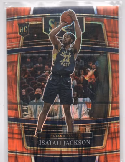 2021-22 Select Prizms Orange Flash #55 Isaiah Jackson (20-RR3-NBAPACERS)