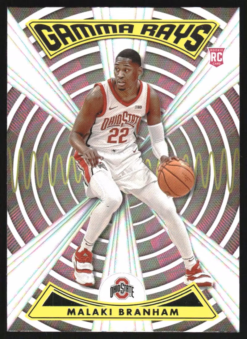 2022-23 Panini Chronicles Draft Picks Gamma Rays #18 Malaki Branham (10-RR13-NBAOTHERS)