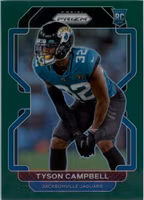 2021 Panini Prizm Prizms Green #384 Tyson Campbell (30-SS7-NFLJAGUARS)