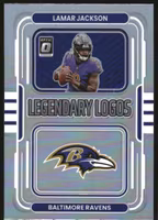 2022 Donruss Optic Legendary Logos Holo #5 Lamar Jackson (50-SS12-NFLRAVENS)