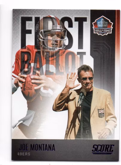 2022 Score First Ballot Purple #3 Joe Montana (20-QQ7-NFL49ERS)