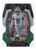 2022 Select Prizm Black and Green Die Cut #135 Kerby Joseph (100-OO12-NFLDOLHINS)