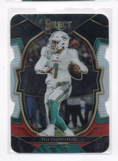 2022 Select Prizm Black and Red Die Cut #94 Tua Tagovailoa (20-OO12-NFLDOLPHINS)