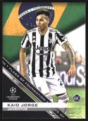 2021-22 Topps UEFA Champions League Flags of Foundation #FF09 Kaio Jorge (15-RR12-JUVENTUS)
