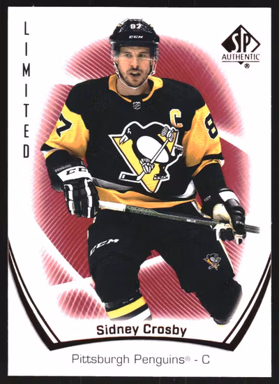 2021-22 SP Authentic Limited Red #87 Sidney Crosby (40-SS12-NHLPENGUINS)