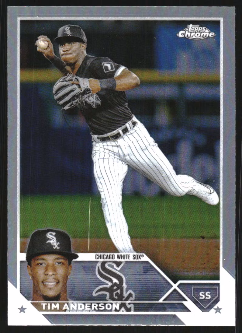 2023 Topps Chrome Refractors #211 Tim Anderson (12-OO8-MLBWHITESOX)