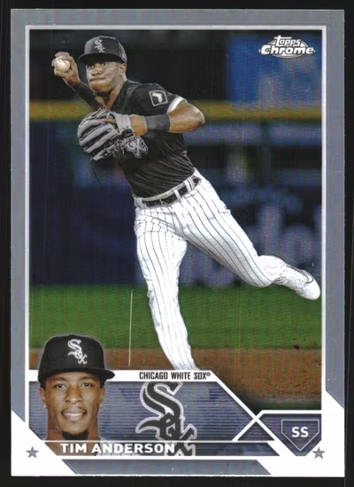 2023 Topps Chrome Refractors #211 Tim Anderson (12-OO8-MLBWHITESOX)