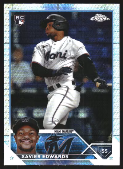 2023 Topps Chrome Update Prism Refractors #USC211 Xavier Edwards (10-OO14-MLBMARLINS)